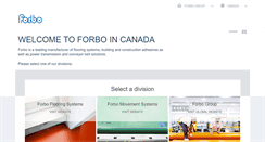 Desktop Screenshot of forbo.ca